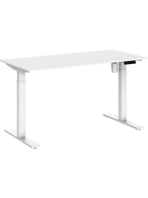 Стол письменный WellDesk WDE Evolution белый/пепел