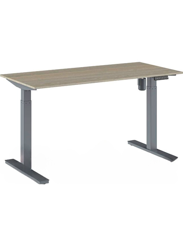 Стол письменный WellDesk WDE Evolution серый/ясень шимо