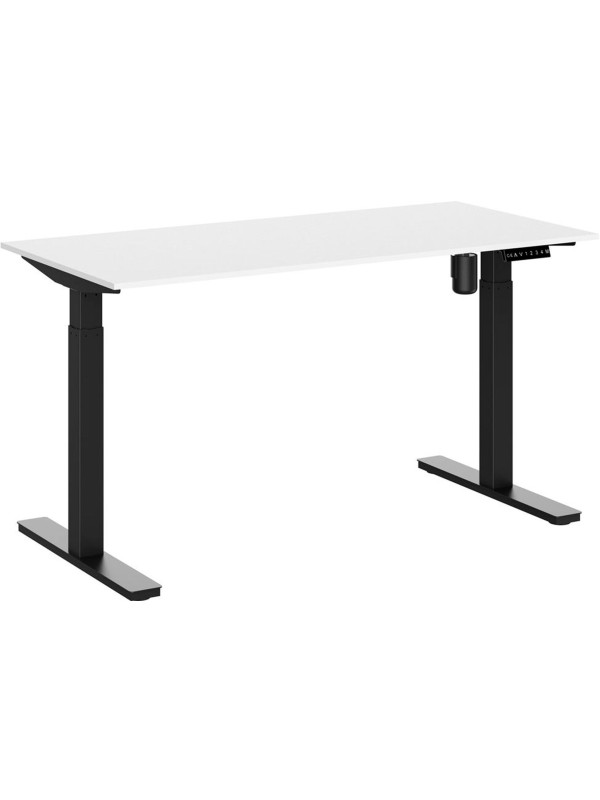 Стол письменный WellDesk WDE Evolution черный/белый