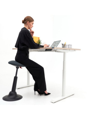 Стол письменный WellDesk WDE Flagman белый/пепел работа сидя