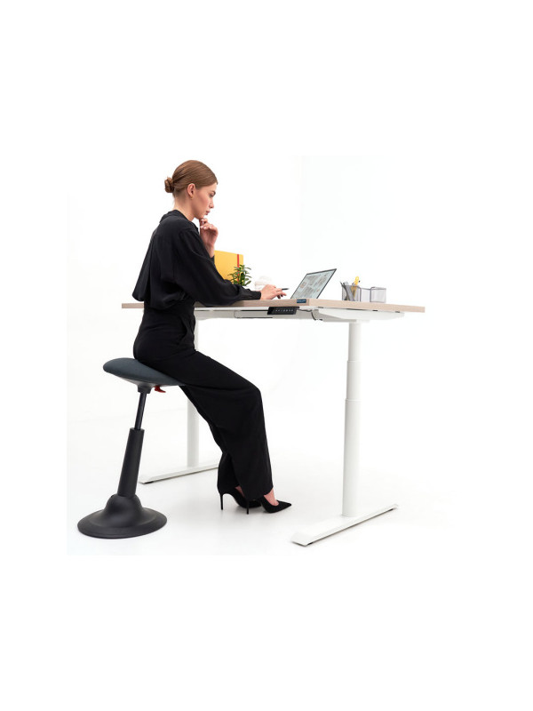 Стол письменный WellDesk WDE Flagman черный/ясень шимо работа сидя