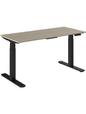 Стол письменный WellDesk WDE Flagman черный/ясень шимо