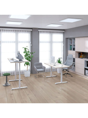 Стол письменный WellDesk WDЕ Uplift черный/ясень шимо интерьер 2.0