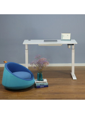 Стол письменный Fit-Focus FTF-E Х-2 белый/сосна аланд полярная в интерьере 2.0