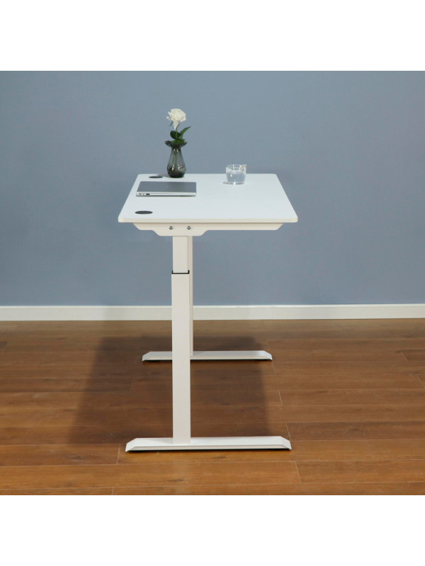 Стол письменный Fit-Focus FTF-E Х-2 черный/дуб денвер трюфель сбоку