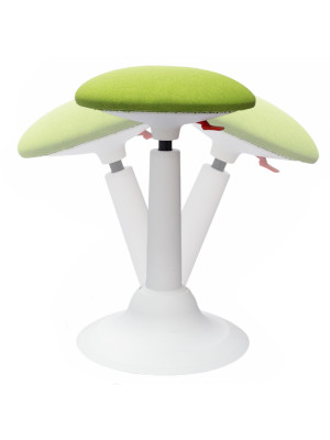 Стул для активного сидения Chair Meister Cloud белый/зеленый сбоку поворот