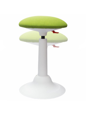 Стул для активного сидения Chair Meister Cloud белый/зеленый сбоку высота