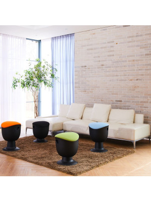 Стул для активного сидения Chair Meister Tulip черный/желтый в интерьере