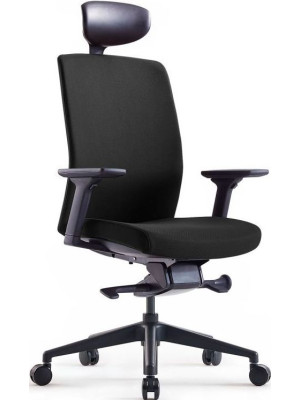 Кресло компьютерное BESTUHL J2 черный с подголовником