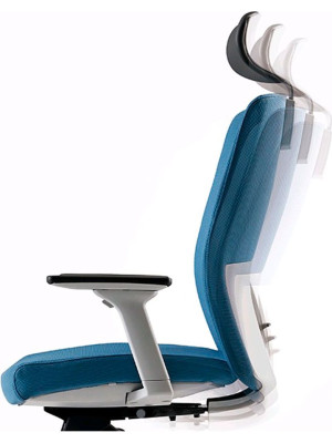 Кресло компьютерное BESTUHL J2 черный с подголовником качание спинки