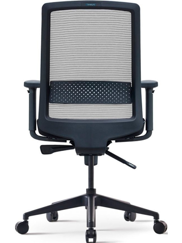 Кресло компьютерное BESTUHL S30 черная рама/черный вид сзади