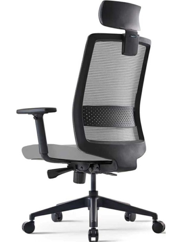 Кресло компьютерное BESTUHL S30 серый вид 3/4