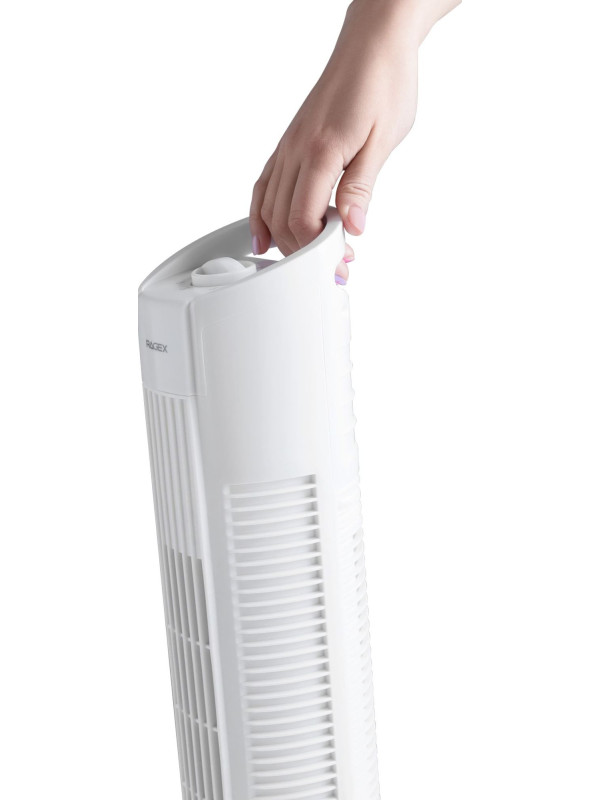 Напольный вентилятор RAGEX R1204 белый наклон