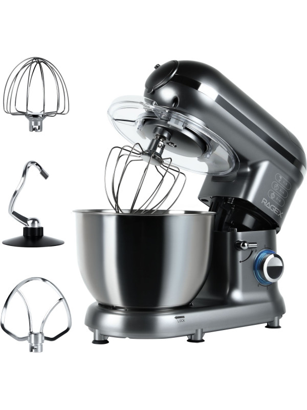 Кухонный комбайн RAGEX R101 (серый) насадки для теста