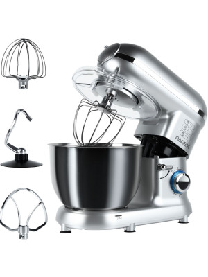 Кухонный комбайн RAGEX R101 (серебристый) насадки