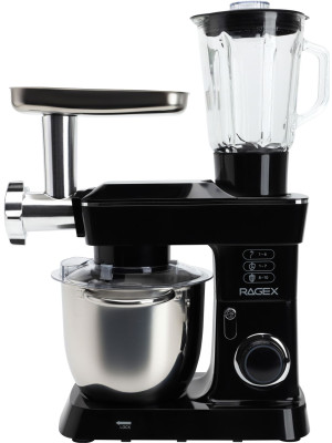 Кухонный комбайн R112 черный вид сбоку