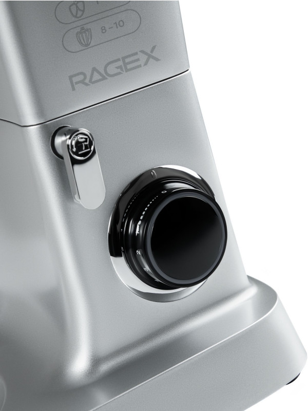 Кухонный комбайн R112 серебристый управление