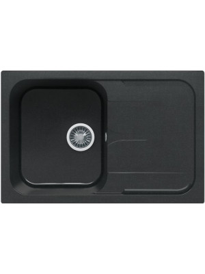 Кухонная мойка Polygran ALTO 780 космос черный металлик