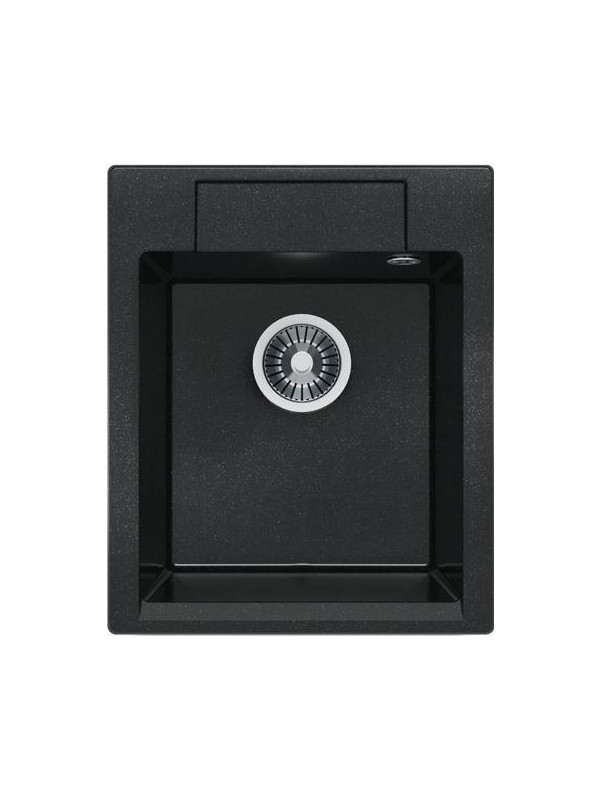 Кухонная мойка Polygran ARGO 420 космос черный металлик