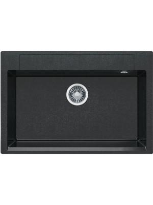 Кухонная мойка Polygran ARGO 760 космос черный металлик