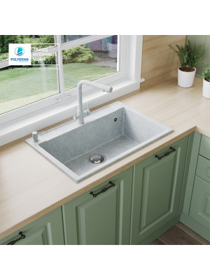 Кухонная мойка Polygran ARGO 760 светло-серый интерьер