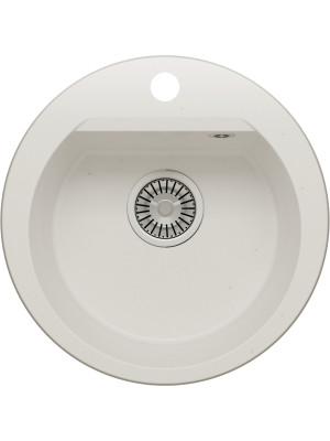 Кухонная мойка Polygran ATOL 460 белый хлопок