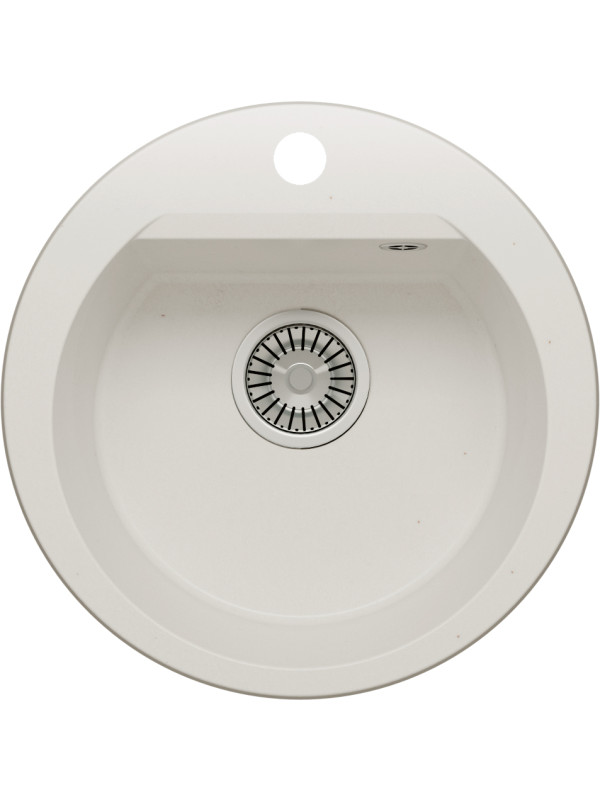 Кухонная мойка Polygran ATOL 520 белый хлопок