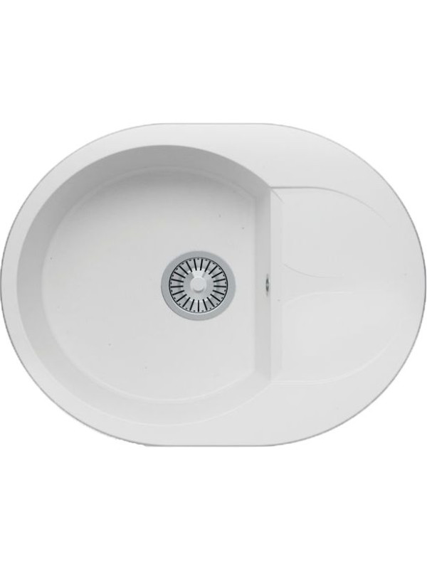 Кухонная мойка Polygran ATOL 620 белый хлопок