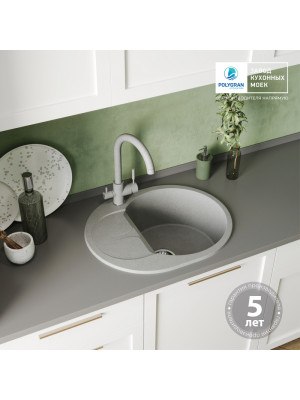 Кухонная мойка Polygran ATOL 620 серый гарантия