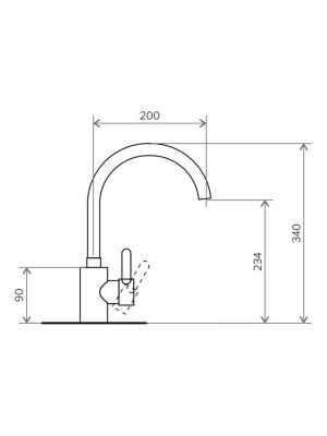 Смеситель Polygran Альтаир белый хлопок №36 схема