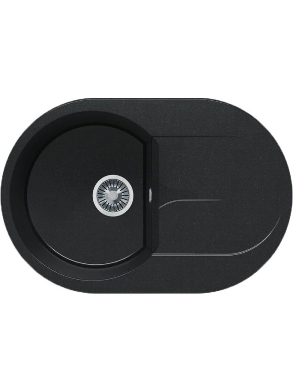 Кухонная мойка Polygran ATOL 760 космос черный металлик