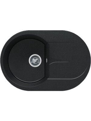 Кухонная мойка Polygran ATOL 760 космос черный металлик