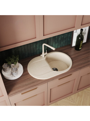 Кухонная мойка Polygran ATOL 760 опал