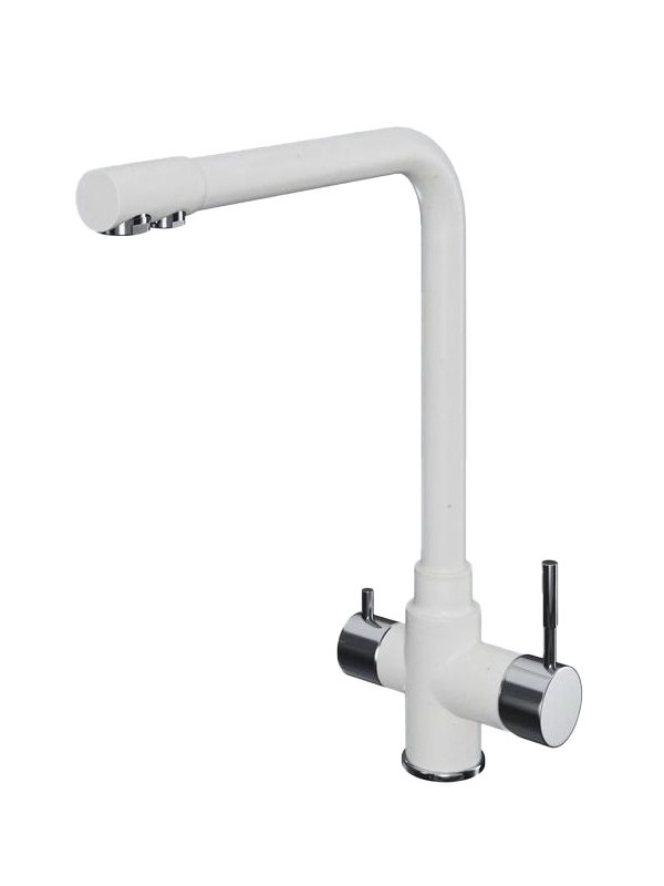 Смеситель Polygran Вега белый хлопок №36