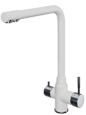 Смеситель Polygran Вега белый хлопок №36