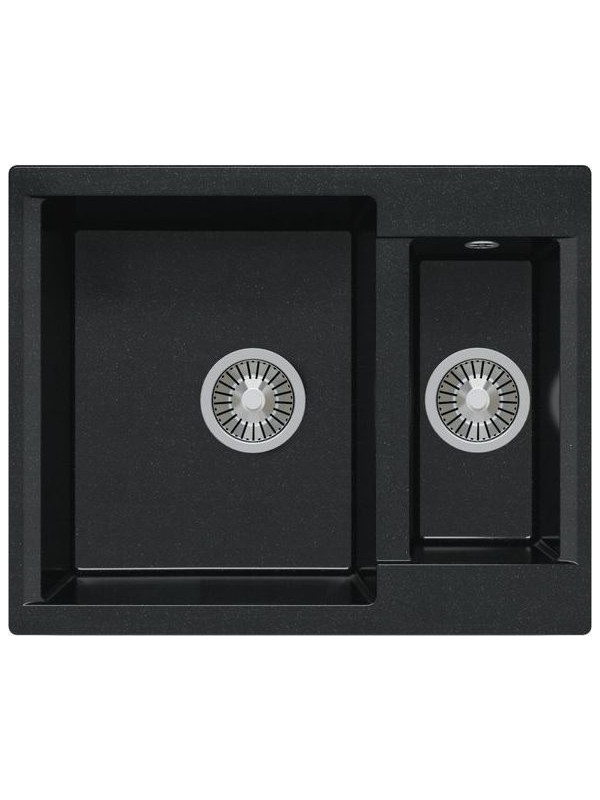 Кухонная мойка Polygran BRIG 620 космос черный металлик