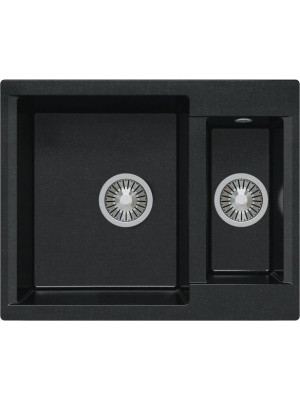 Кухонная мойка Polygran BRIG 620 космос черный металлик