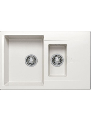 Кухонная мойка Polygran BRIG 770 белый хлопок