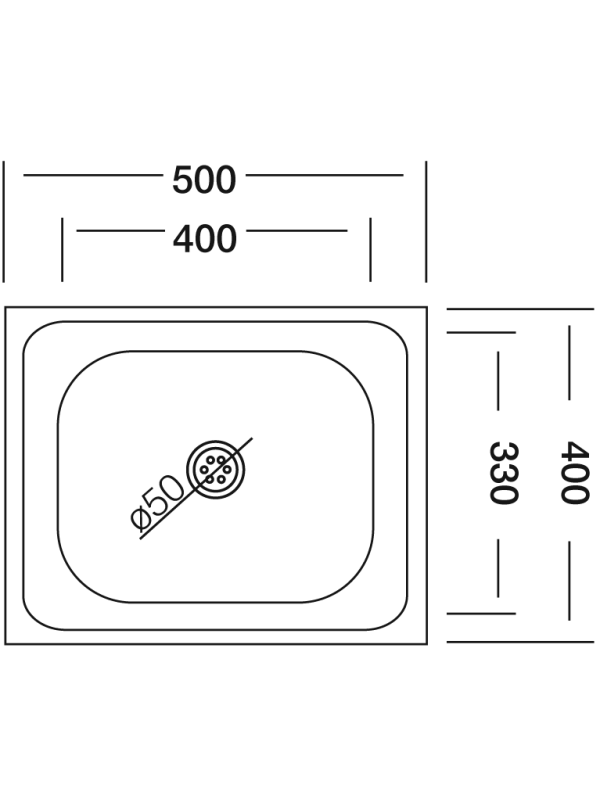 Кухонная мойка КромРус S 404 RUS нержавеющая сталь схема