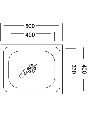 Кухонная мойка КромРус S 404 RUS нержавеющая сталь схема