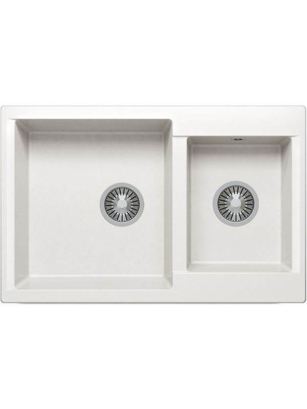Кухонная мойка Polygran BRIG 772 белый хлопок