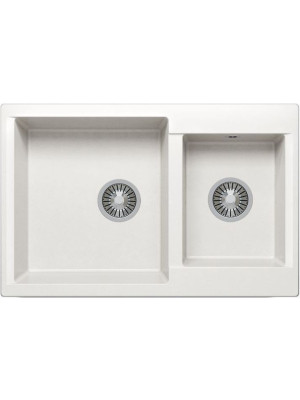 Кухонная мойка Polygran BRIG 772 белый хлопок
