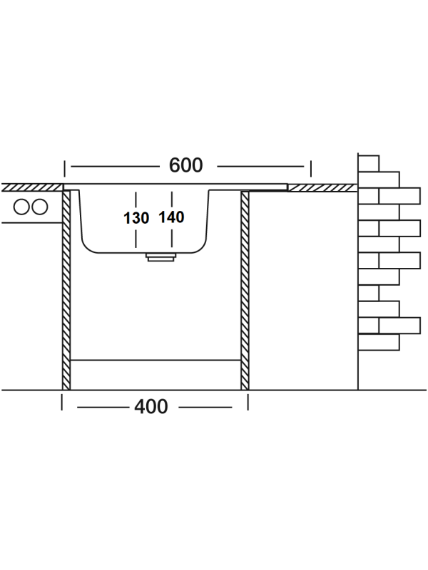 Кухонная мойка КромРус S 417 RUS L нержавеющая сталь схема (1)