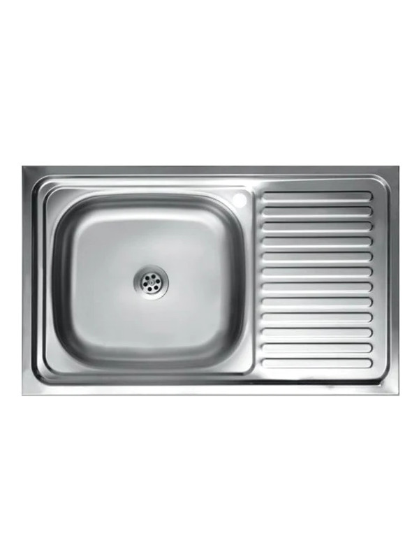 Кухонная мойка КромРус S 416 RUS L нержавеющая сталь