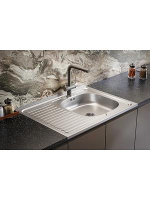 Кухонная мойка КромРус S 420 RUS R нержавеющая сталь