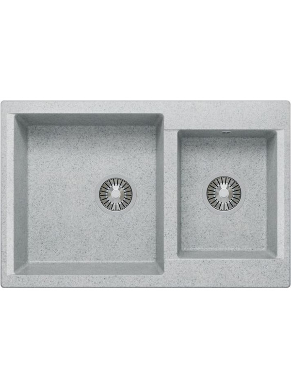 Кухонная мойка Polygran BRIG 772 светло-серый