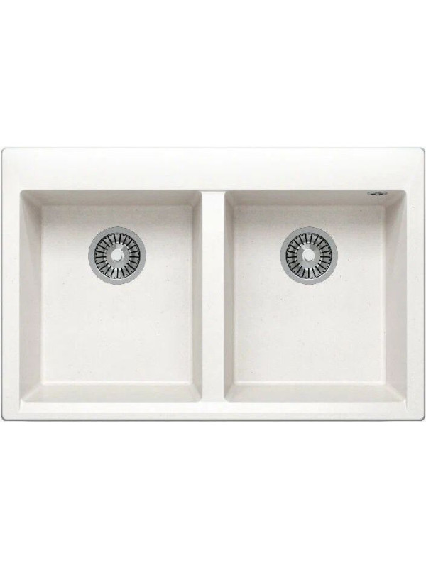 Кухонная мойка Polygran BRIG 790 белый хлопок