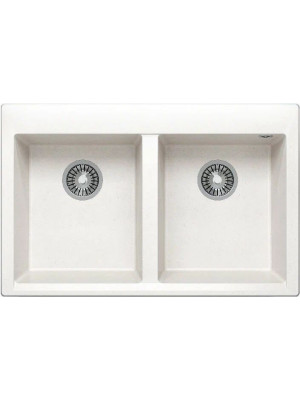 Кухонная мойка Polygran BRIG 790 белый хлопок