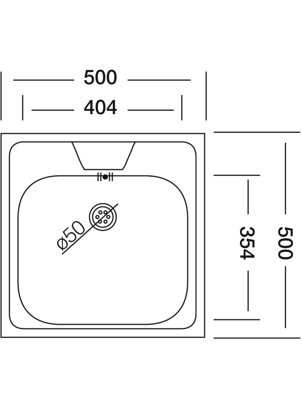 Кухонная мойка КромРус EC-207M RUS нержавеющая сталь схема