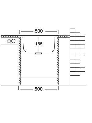 Кухонная мойка КромРус EC-207M RUS нержавеющая сталь схема (1)